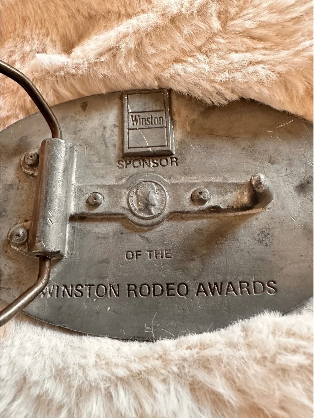 Vintage Winston Rodeo Awards oval belt buckle